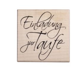 H.- Stempel Einladung zur Taufe