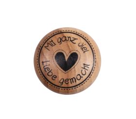 Stempel Mit Liebe , 3cm ø