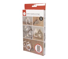 Silikon Gießform Vogelhäuser + Vögel