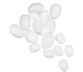 Plastic eggs, 10cm ø