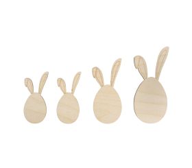 Wood decoration Bunny, FSC Mix Credit