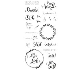 Clear Stamps - Viele Wünsche