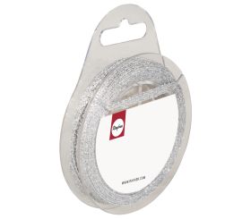 Giltter ribbon, silver