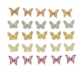 Wooden Objects butterflies 5 colours
