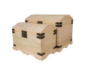 Holz-Truhen-Set, 2 Größen