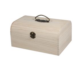 Holz-Koffer mit Antikbeschlag