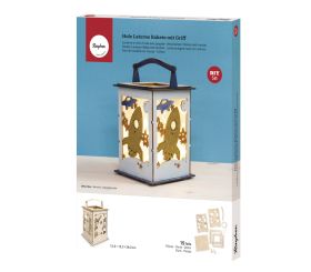 Wood lantern Rocket, FSC Mix Credit