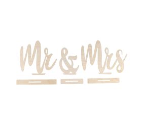 Wooden motifs  Mr&Mrs , FSC Mix Credit