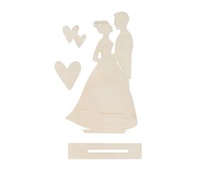 Wooden motif Bridal couple, FSCMixCred