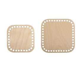 Wood crochet bottom set, FSC Mix Credit