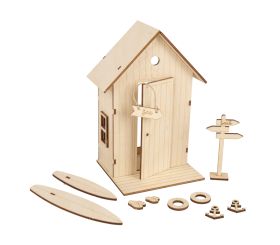 Wood build.kit Beach cabinFSC Mix Credit