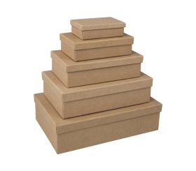 Pappmaché Boxen Set, FSC Recycled 100%