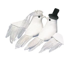 Dove couple, 8 cm