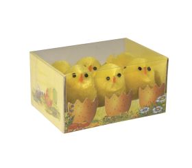 Chicks made of silk chenille