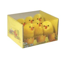 Chicks made of silk chenille