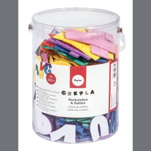 Moosgummi Buchstaben und Zahlen