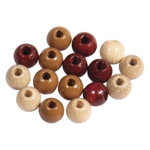 Wooden beads mix FSC 100%, 6mm ø