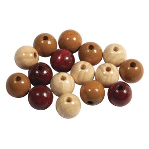 Holz Perlen Mischung FSC 100%, 12mm ø