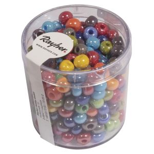 Glass large-hole bead, opaque