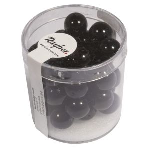 Renaissance glass wax beads, 10mm ø