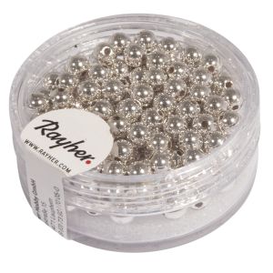 Plastic beads, 4 mm ø