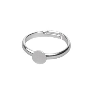 Ring base with plate, 6mm ø