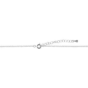 Metal element chain w. clasp, 2mm ø