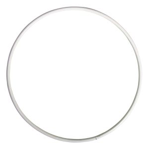 Metal rings, coated, white, 12cm ø