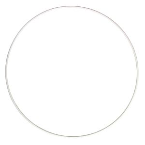 Metal rings, coated, white, 22cm ø
