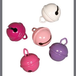Deko-Metallglöckchen rosa Mix, 19mm ø