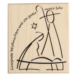 Stempel Gesegnete Weihnachten und...