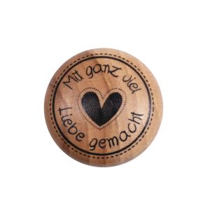 Stempel Mit Liebe , 3cm ø