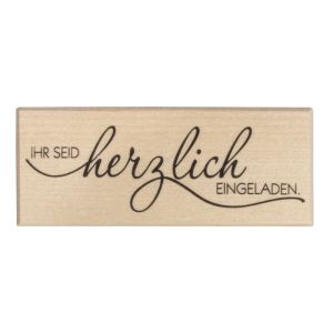 Stempel Herzlich eingeladen