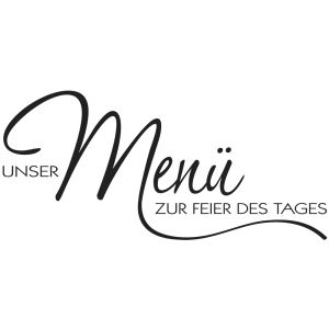 Stempel  Menü zur Feier des Tages