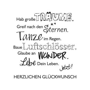 Stempel Lebe Dein Leben