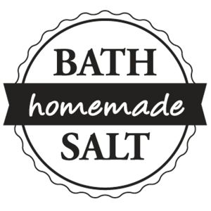 Stamp Bath Salt -homemade- , 3cm ø