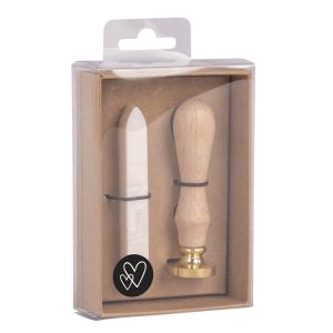 Siegel Set Herzen, 2,5cm ø