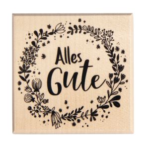 Stempel Blütenkranz Alles Gute