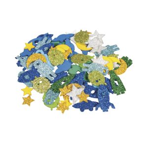 Foam rubber Space mix Glitter