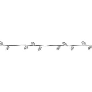 Wachs-Borte, 21 cm