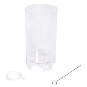 Candle mould, cylindrical, flat