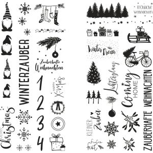 Transfer foil Winter + Christmas