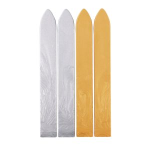 Siegelwachs, gold+silber