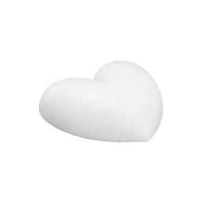 Styropor-Herz, 15 cm, flach