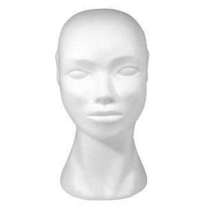 Styrofoam head, female