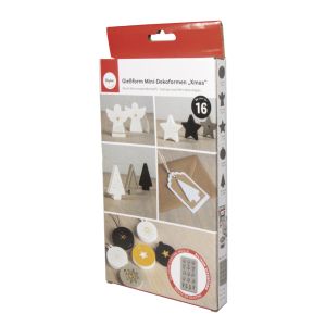 Silicone mould Mini deco shapes Xmas