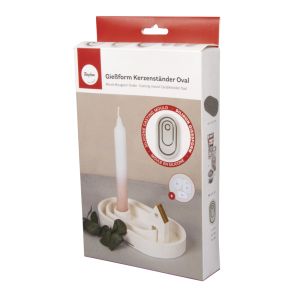 Silicone mould Candleholder, oval