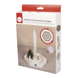 Silicone mould Candleholder Hexagon