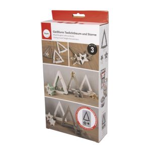 Silicone mould Tealight tree&stars