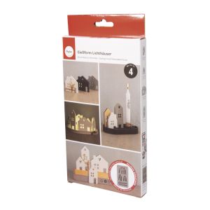 Silicone mould Light-up houses 2